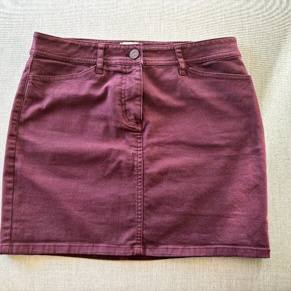 Aritzia Dark Purple Denim Skirt, Size 4 - Picture 1 of 7